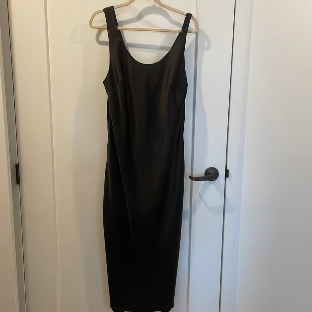 Zara midi dress. Scoop-neck scoop-back